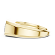 Emerald Cut Moissanite Diamond Men's Heavy Gold Solitaire Statement Ring - View 8