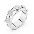 Multi Shape Cut Lab Grown Diamond Men's Flush Bezel Cigar Band - View 6