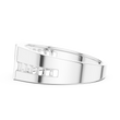 Round Cut Moissanite Diamond Men's Bezel Accent Trapezoid Pave Statement Band - View 12
