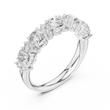 Timeless Round Lab Diamond Half Eternity Wedding Band - View 6