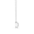 Emerald Cut Halo Pendant with Round Lab Grown Diamonds - View 6