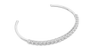 Open Cuff Round Lab Diamond Bracelet for Women - View 6