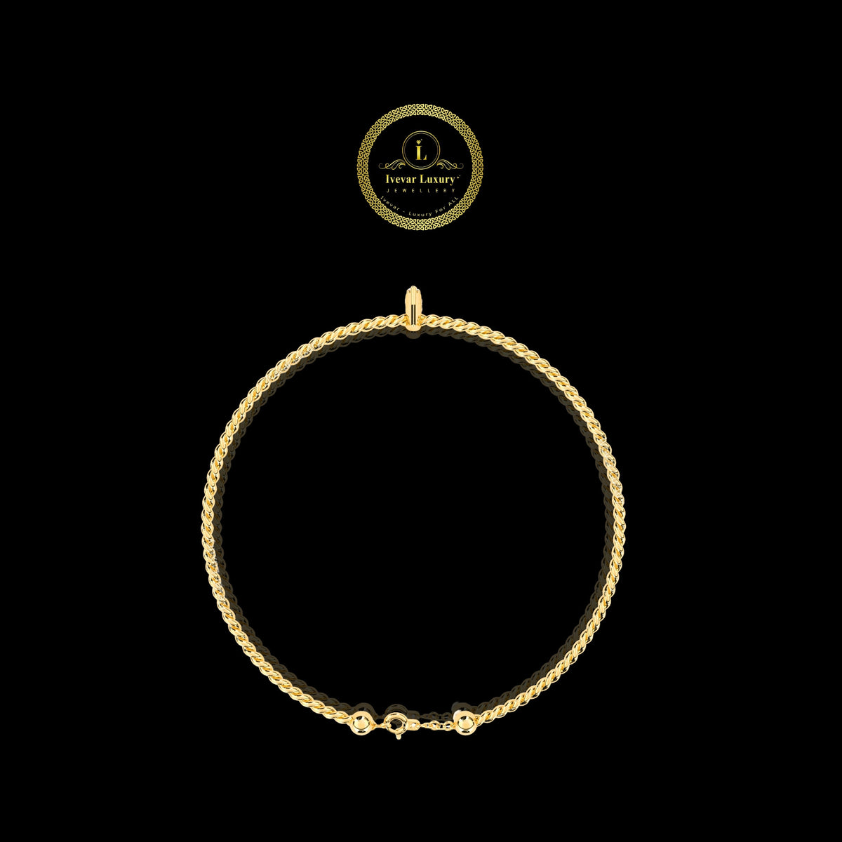 Minimalist Marquise Lab Diamond Twisted Rope Bangle For Her - View 3