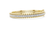 Emerald Cut Lab Diamond Inline Tennis Bracelet Sleek Channel Setting - View 4
