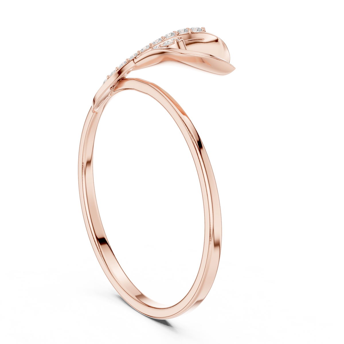 Nature Inspired Lab Grown Diamond Promise Ring For Women - View 6