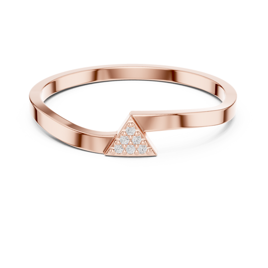 Minimalist Round Cut Moissanite Diamonds Wedding Band With Eternity Ring - View 2