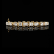Mixed Shape Lab Diamond Statement Tennis Bracelet