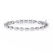 Mixed Shape Lab Diamond Statement Tennis Bracelet - View 10