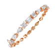 Mixed Shape Lab Diamond Statement Tennis Bracelet - View 3