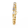 Mixed Shape Lab Diamond Statement Tennis Bracelet - View 5
