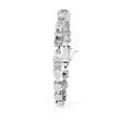 Mixed Shape Lab Diamond Statement Tennis Bracelet - View 7