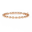 Mixed Shape Lab Diamond Statement Tennis Bracelet - View 9