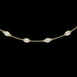 Marquise & Emerald Cut Bezel Moissanite Diamond Necklace