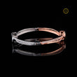 Modern Design Two Tone Moissanite Diamond Geometric Bracelet For Girlfriend - View 2