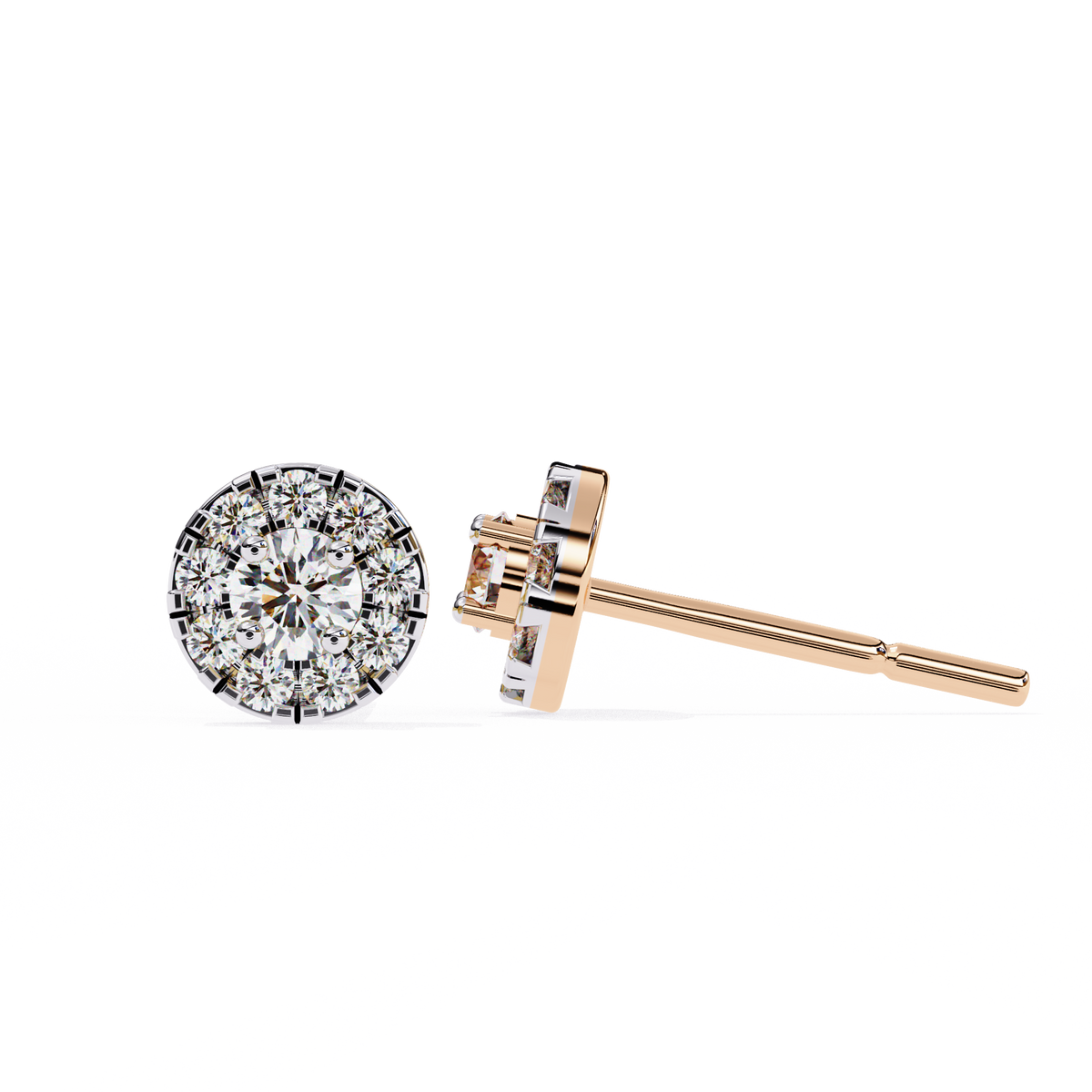 Modern Lab Grown Round Cut Diamond Earring Designs Wear Innovation For Every Look - View 3