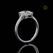 Modern Princess Cut Lab Diamond Solitaire Engagement Ring - View 2