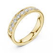 Channel Set Round Moissanite Diamond Eternity Ring For Women - View 3