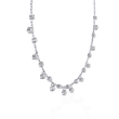 Princess Shape Round Moissanite Diamond Choker Necklace - View 9