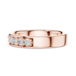 Channel Set Round Moissanite Diamond Eternity Ring For Women - View 9