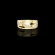 Round Cut Moissanite Diamond Men's Unique Architectural Bypass Engagement Ring