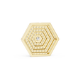 Symmetrical Layering Pendant with Round Lab Grown Diamond - View 7