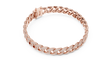 Round Cut Moissanite Diamond Miami Cuban Link Bracelet - View 8