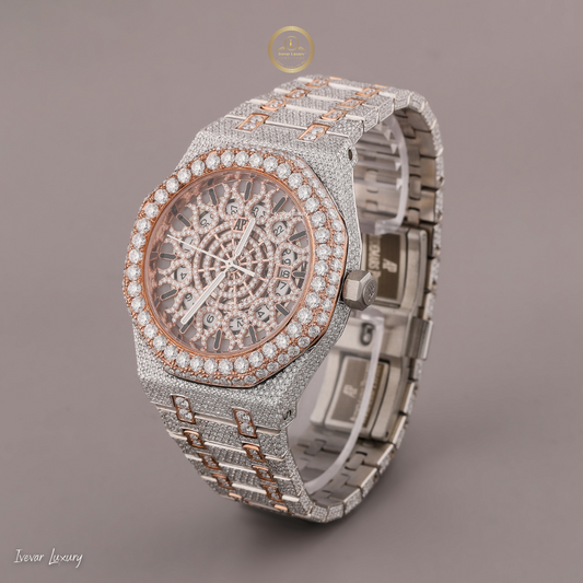 Premium Lab Grown Diamond Iced Out Watch by Ivevar Ultimate Luxury Timepiece