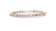 Emerald Cut Moissanite Diamond Octagonal Link Tennis Bracelet - View 5