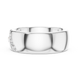 Round Cut Lab Grown Diamond Men's Swirl Channel Set Heavy Statement Ring - View 9