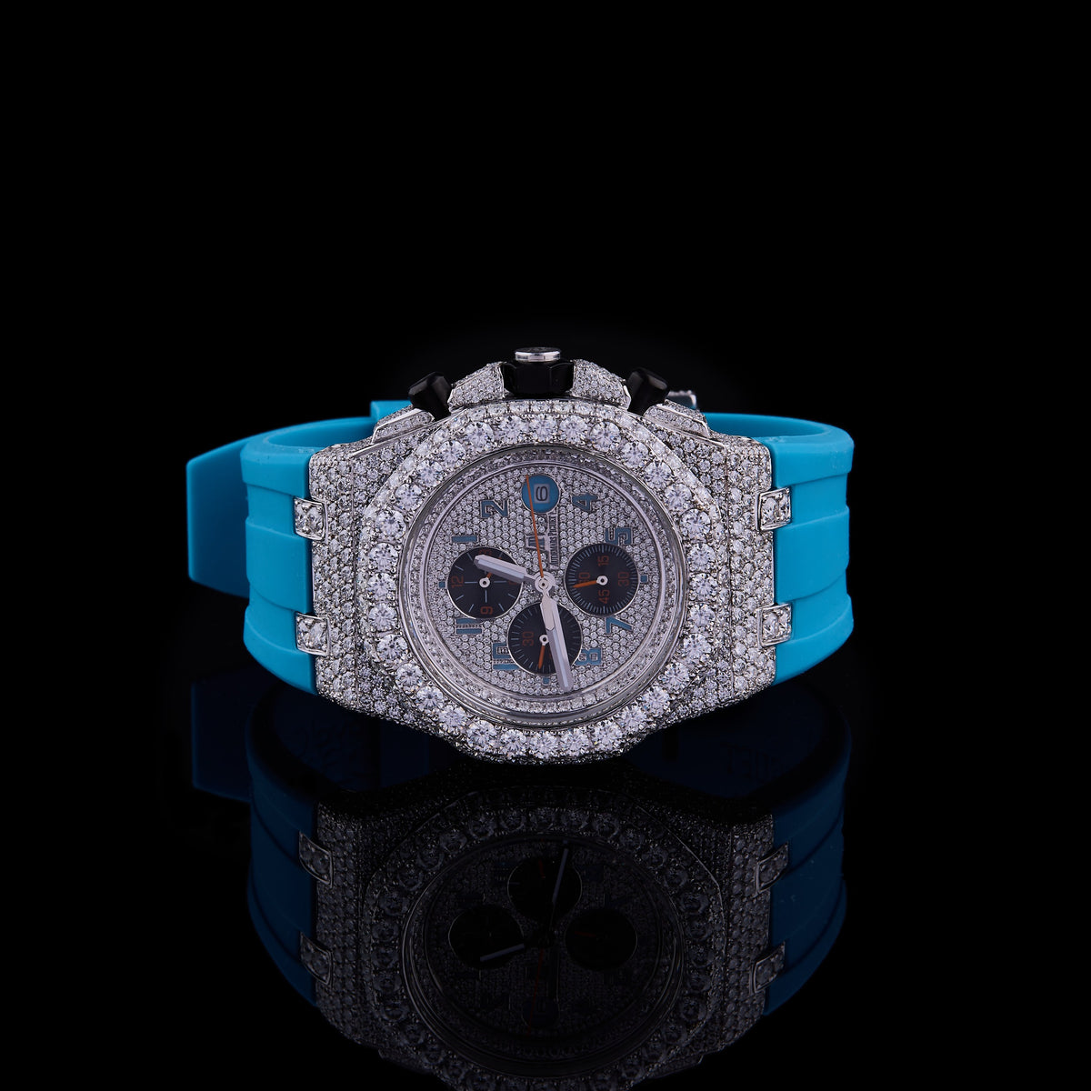 Moissanite Diamond Elite Collection Luxury Chronograph Timepiece And Signature Diamond Eyewear Set - View 3