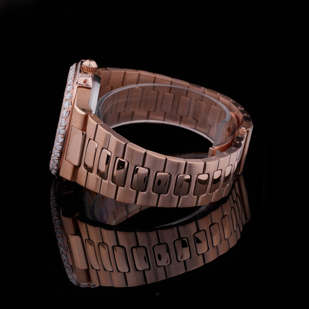 Moissanite Diamond Legacy Collection Rose Gold And Platinum Luxury Timepieces Crafted for Ultimate Prestige - View 4