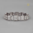Moissanite Infinity Link Bracelet - VVS Moissanite Diamond Jewelry by Ivevar - View 2