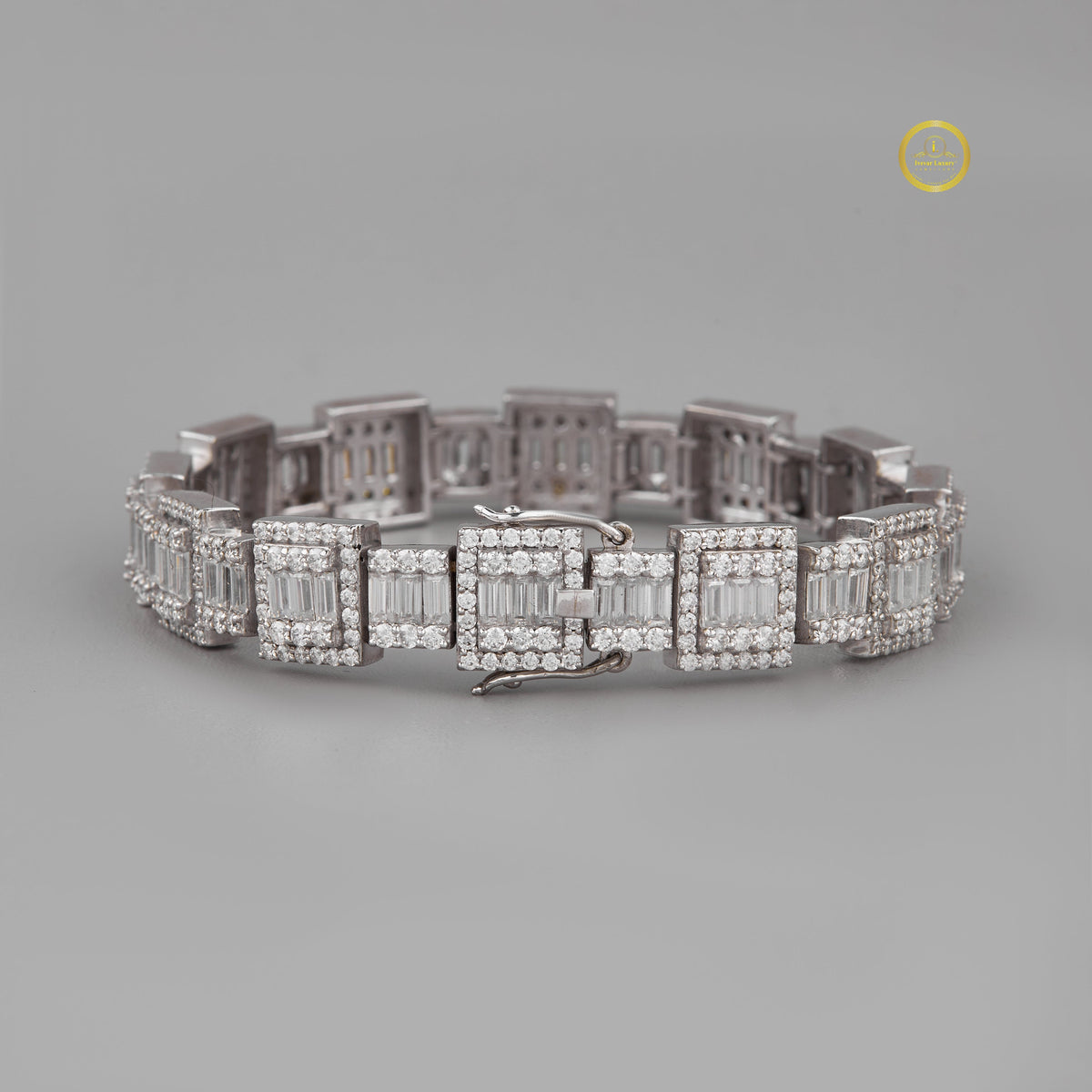 Moissanite Infinity Link Bracelet - VVS Moissanite Diamond Jewelry by Ivevar - View 2