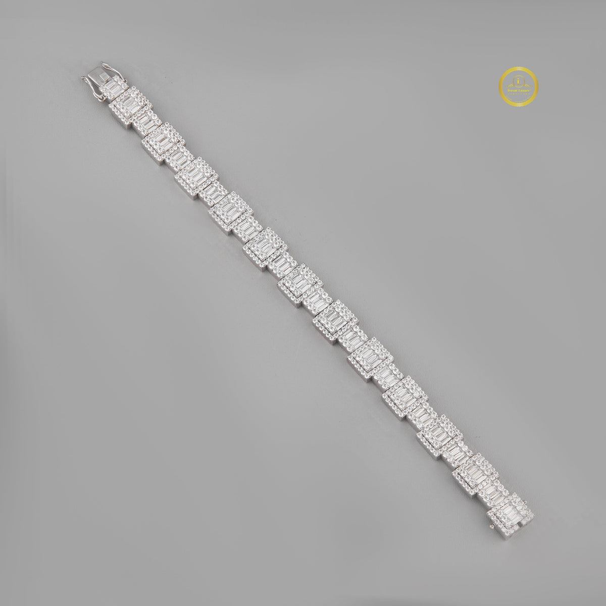Moissanite Infinity Link Bracelet - VVS Moissanite Diamond Jewelry by Ivevar - View 3