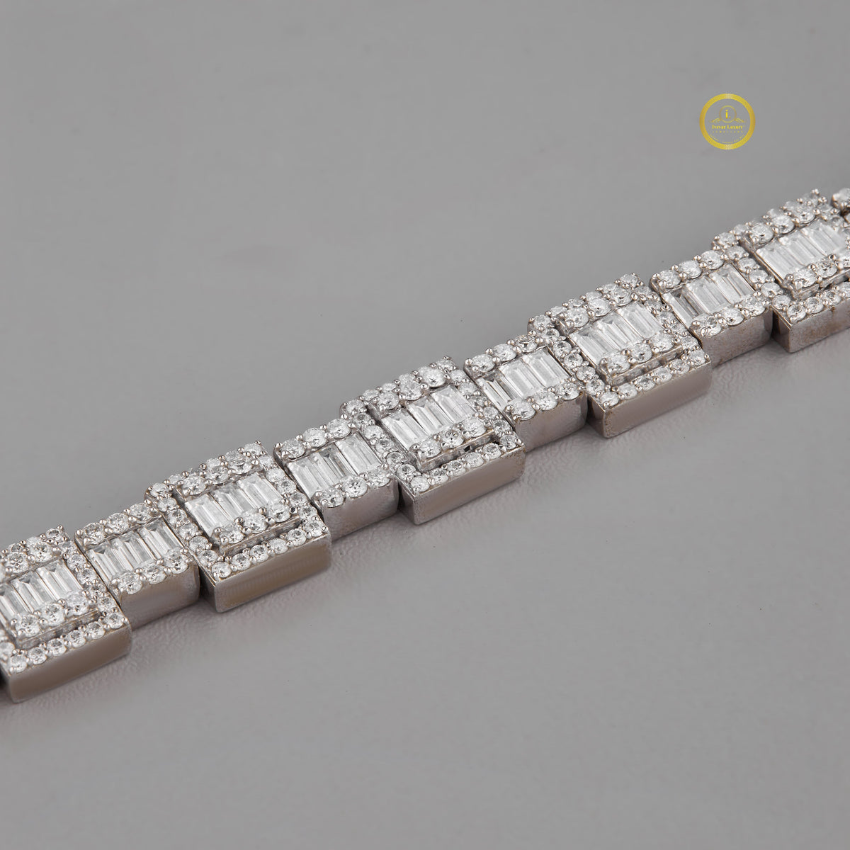 Moissanite Infinity Link Bracelet - VVS Moissanite Diamond Jewelry by Ivevar - View 4