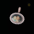 Mother Son Picture Pendant with Lab Grown Diamond with Two Tone by Ivevar - View 2