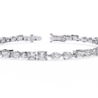 Multi Shape Mixed Cut Lab Diamond Tennis Bracelet For Women - View 4