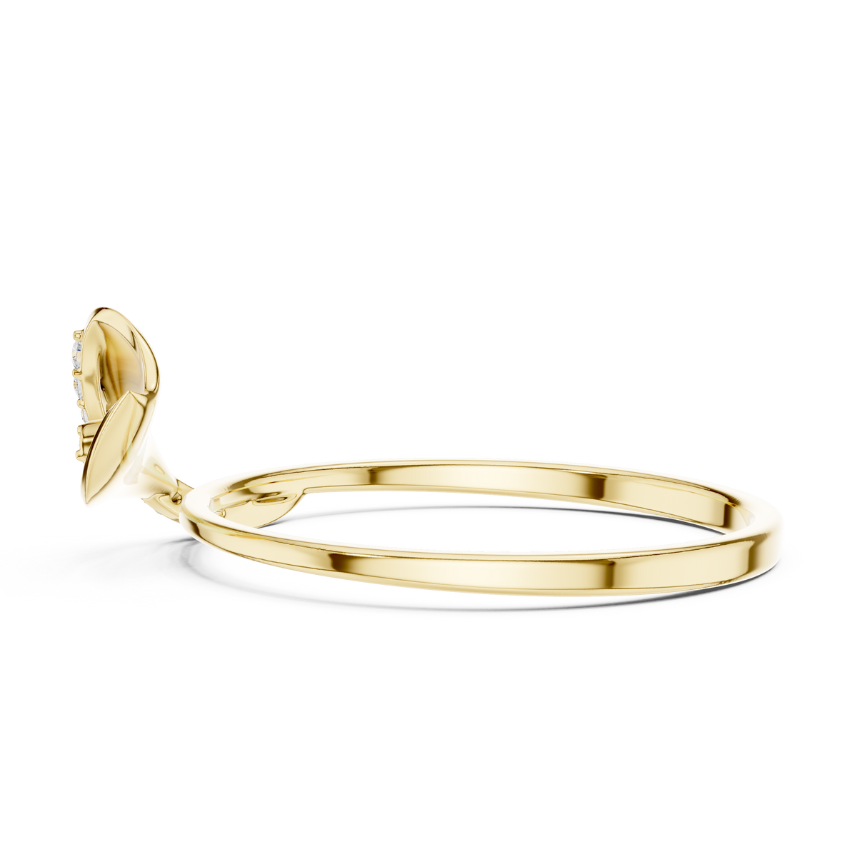 Nature Inspired Lab Grown Diamond Promise Ring For Women - View 8