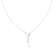 Butterfly Dangle Pendant with Pave Round Moissanite Diamond - View 12