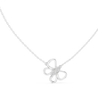 Openwork Butterfly Pendant with Round Cut Lab Grown Diamond - View 3
