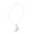 Open Triangle Floral Lab Grown Diamond Pendant Necklace - View 12