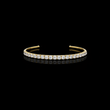 Open Cuff Round Lab Diamond Bracelet for Women