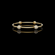 Round Lab Diamond Bracelet with Pave Studded Orb Accents