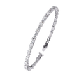 Oval & Round Cut Lab Diamond Tennis Bracelet - View 4