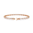 Oval & Round Cut Lab Diamond Tennis Bracelet - View 6