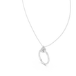 Spiral Hardware Pattern Statement Pendant with Round Moissanite Diamond - View 12