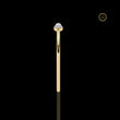Pear Cut Lab Diamond Contemporary Bypass Bangle - View 9