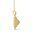 Round Moissanite Diamond Geometric Square Pendant Necklace - View 4