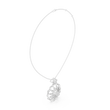 Floret Pattern Layering Pendant with Round Lab Grown Diamond - View 12