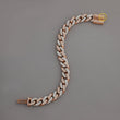 Personalized Rose Gold Moissanite Diamond Custom Bracelet by Ivevar - View 2